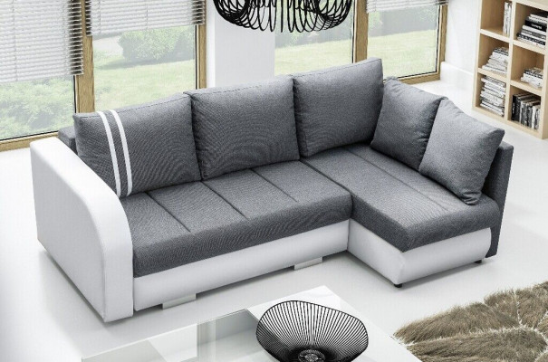 Design Corner sofa Couch Living landscape Sofa bed Functional sofa Corner Upholstery