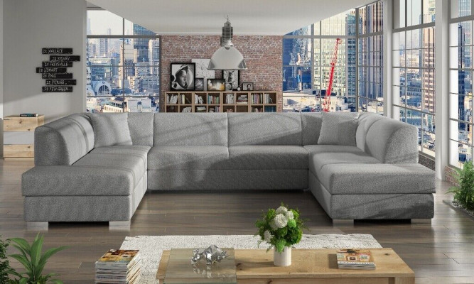 XXL Living landscape Corner sofa Couch Upholstery Suite Corner Designer U-shape new Sofa