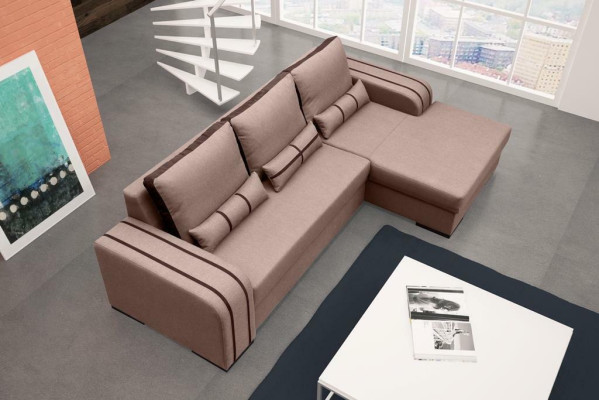 Sofa bed Corner sofa Sofas Couch with Bed function and upholstery - Modern Suite with sleeping function