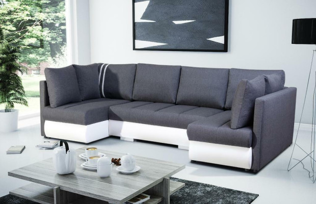 XXL Living landscape Sofa Couch Upholstery Suite Corner Designer U-shape Corner sofa new