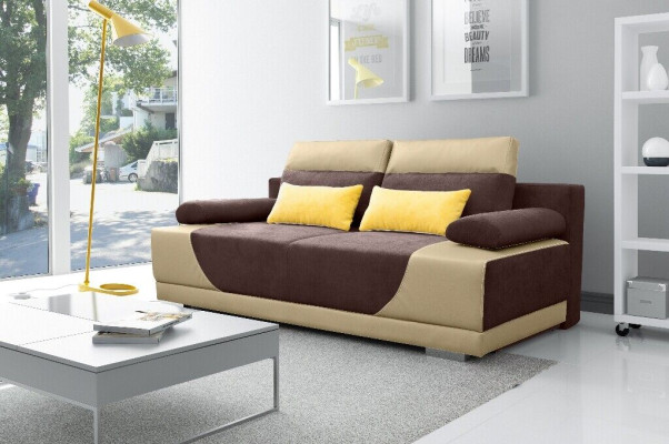 Sofa bed Fabric new Suite Bed function 3 Seat Sofa Couch Textile Upholstery