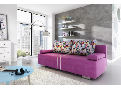 Sofa bed Fabric Sofa Couch Textile Upholstery new Suite Bed function 3 Seat
