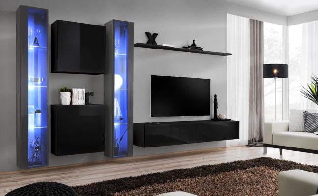 Wooden furniture Complete Wall unit Set Wall Wardrobe Luxury Display case Furnishings