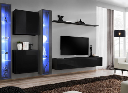 Wooden furniture Complete Wall unit Set Wall Wardrobe Luxury Display case Furnishings