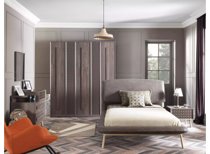 Children's furniture Children's room Suite youth bed bed wood gray set 5 pieces