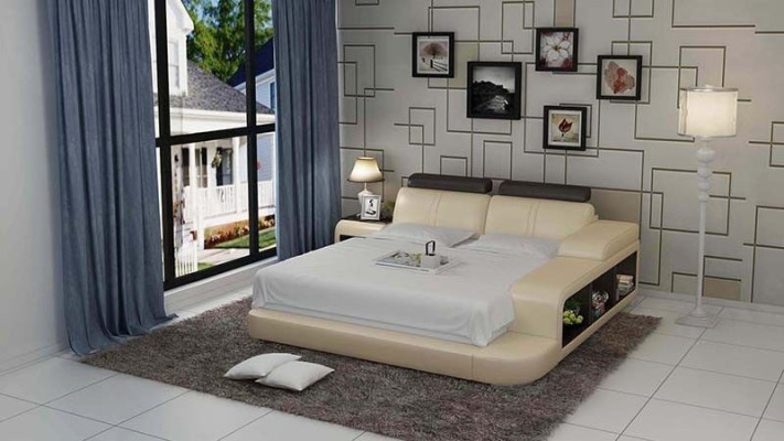 Bed Design Luxury Luxury Beds Leather Modern Bedroom 140/160/180 LB8810