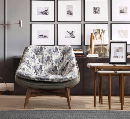 Designer Living room Suite Luxurious Leather Sofas Textile Armchair 3pcs