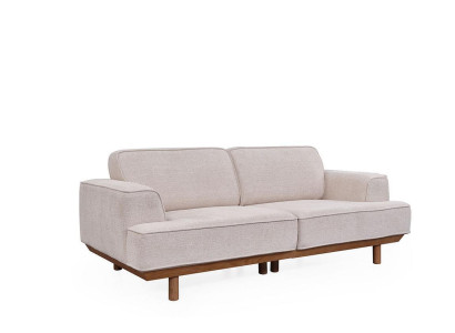 Elegant Living room Couch White 3-Seater Luxurious Upholstery Sofa new
