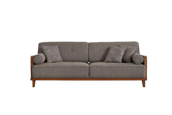 Luxurious Gray Sofa Designer 3-Seater Luxury Couch Upholstery Threesome new