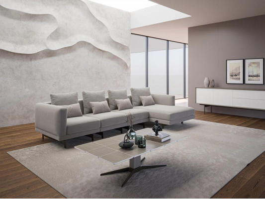 Corner Suite Luxury Complete Corner sofa L-shape Designer Sofa Modern Furnishings