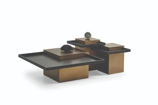 Modern Coffee table set Living room Luxury Furniture 3x Wood Side tables
