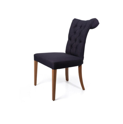 Dining room Chair Luxury Fabric Solid wood Design Chairs Armchair Upholstery Art Deco