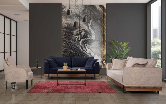 Sofa set Sofa Armchair Sofas Three-seater 3+3+1 Seater Suite Modern