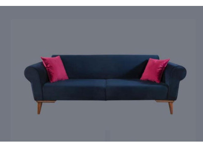 Modern Sofa 3 Seater Textile Couch Three Seater Upholstery Furniture Fabric
