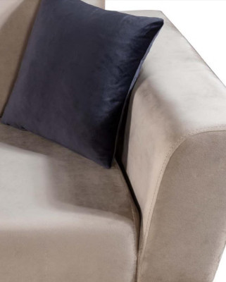 Living room Sofa Design Three Seater Modern Couch Beige Furniture Upholstery