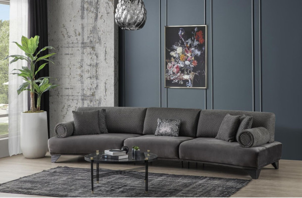 Sofa 5 Seater Couch Upholstered Sofa xxl Sofas Living room Fabric Big Living landscape