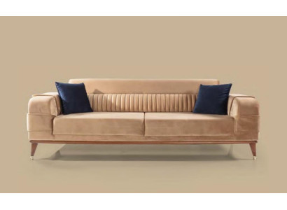 Modern Sofa 3 Seater Color Beige Sofas Living room Design Style Wood