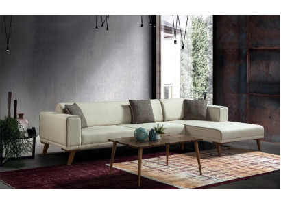 Corner sofa L-shape Sofas Couches Corner Couch Upholstered furniture Textile White