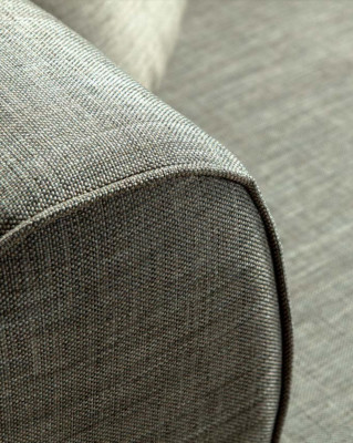 Corner sofa L-shape Couch Upholstery Luxury Living room Soft Style Sofa Gray