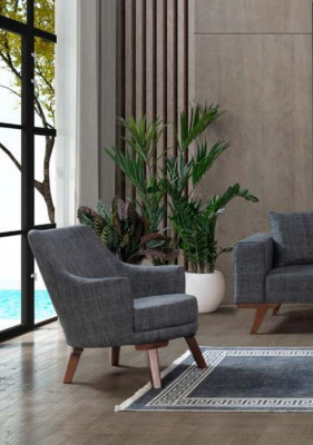 Sofa set 3+3+1 Seat Design Sofas Upholstery Couches Gray Furniture 3pcs