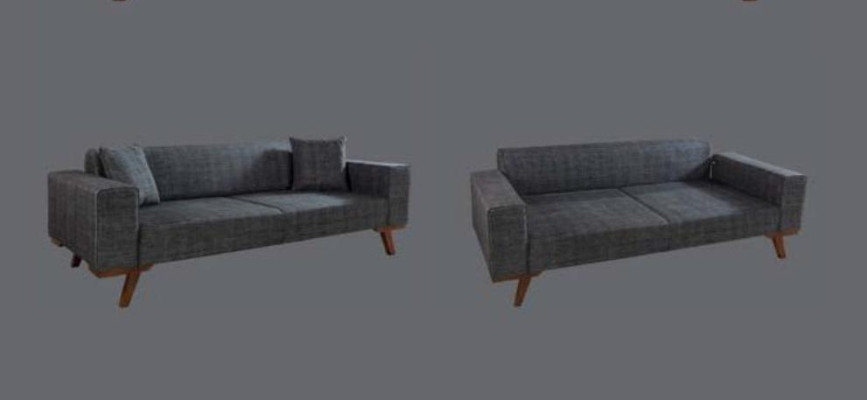 Sofa set 3+3+1 Seat Design Sofas Upholstery Couches Gray Furniture 3pcs