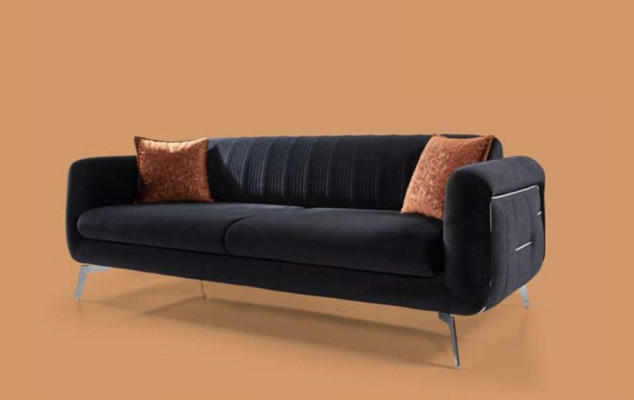 Sofa set 3+3+1 Seater Sofas Armchair Luxury Fabric Living room Design