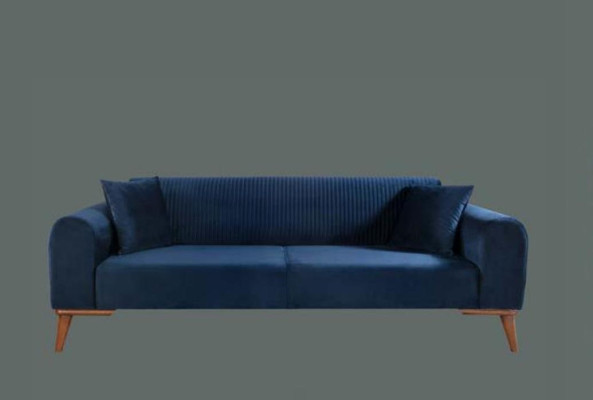 Sofa set 3+3+1 Seater Sofa Armchair Royal Blue e Couch Velvet 3pcs