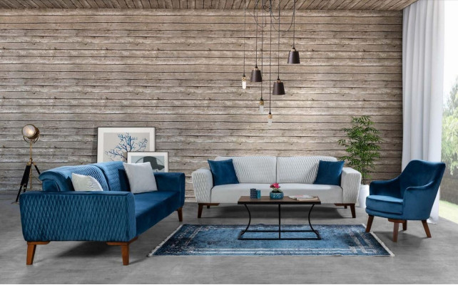 Sofa set 3+3+1 Seater Complete e Sofa Armchair Textile Sofas Set 3pcs