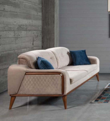 Sofa set Sofas 3+3+1 Seater Armchair Three-seater Couch Set Textile