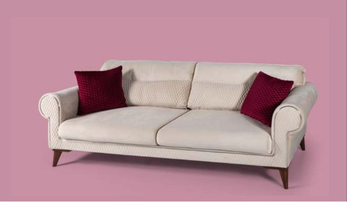 Suite Set Sofa set 3+3+1 Seat Sofas Armchair Fabric 3-piece Couches