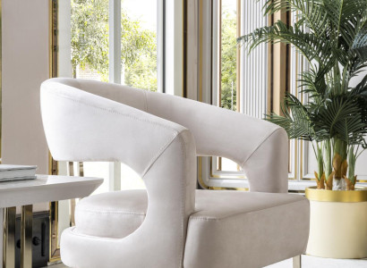 Armchair Beige Living room Design Elegant Furniture Modern 1 Seater Armchair Beautiful new