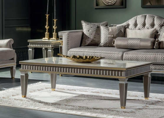 Coffee table White Side table Coffee table Design Elegant Living room Tables new