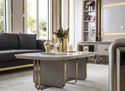 Coffee table White Metal Luxury Design Couch Table Furniture Living room Elegant new Coffee table White Metal Luxury Design Couch Table Furniture Living room Elegant new