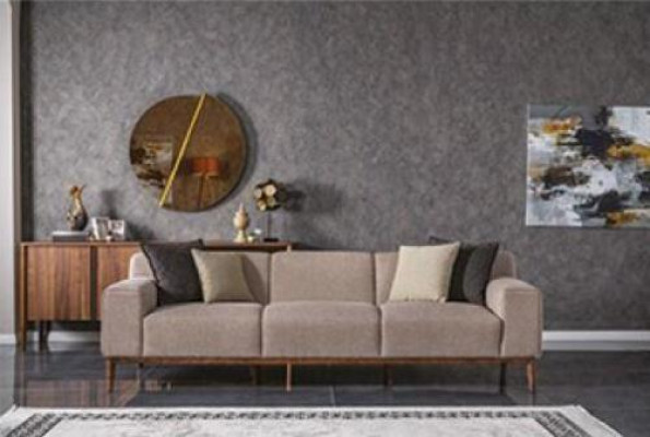 Complete e Couchset Sofagatnitur Sofa 4+3+1 Seater Armchair Group Fabric Luxury