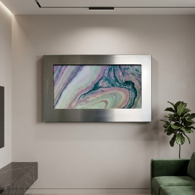 LED water wall designer water columns waterfall picture frame 90x60