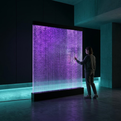 Wall panel partition water wall LED water wall decorative design illuminated