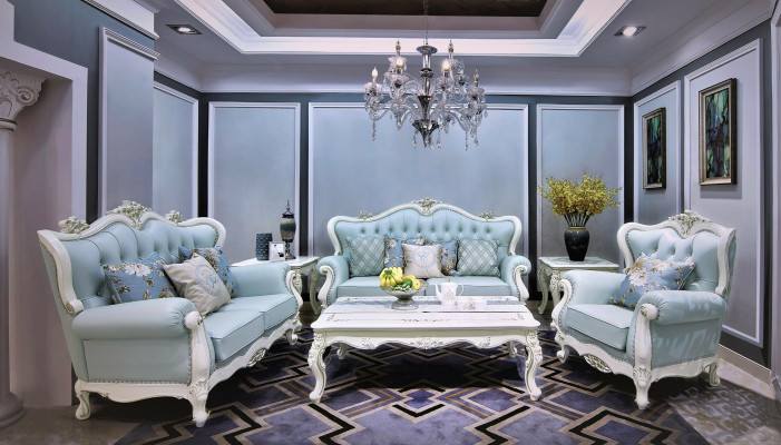 Luxury Design Coffee table Coffee Side tables Living room new Baroque Rococo new