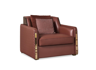 Armchair Club Lounge Designer Armchair Upholstered Sofa 1 Seater TV