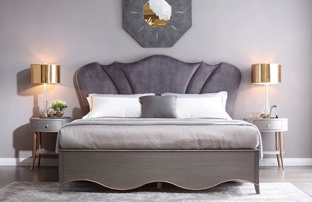 Bed frame Design Upholstered bed Bed Beds Hotel Hotel bed 180x200cm Marriage Wood