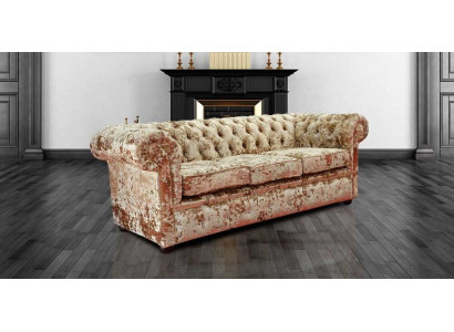Designer Living room Sofa - Textile Velvet fabric cover - Classic Couch