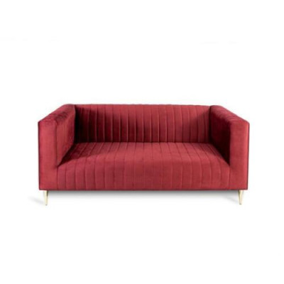 Sofa 2 Seater Pink Living room Modern Design Luxury Wood Furniture Upholstery Fabric new