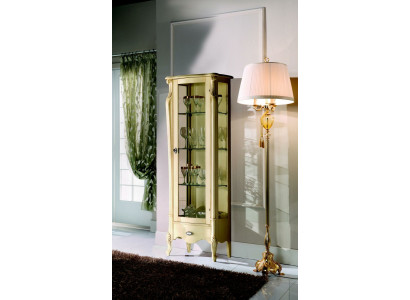 Classic Furniture Italian Furniture Wood Beige Display case Chic display cabinet new