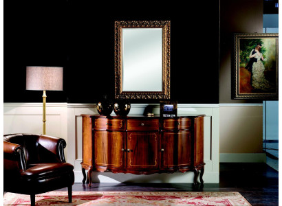 Chic Wood Luxury Italian Furniture 2-piece Set Furniture Style Baroque Chest of drawers