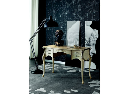 Luxury Desk Consoles Luxury Table Office Furniture Baroque Gold Real wood