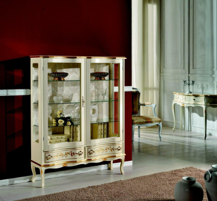 Design Wood Wardrobe Display Cabinets Italian Luxury Furniture Sideboard Baroque Style