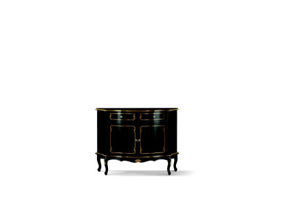 Luxury Italian Wood Furniture Chest of drawers Black Luxury Buffet Wardrobe