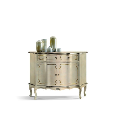 Luxury Italian Wood Furniture Chest of drawers White Buffet Wardrobe Living room