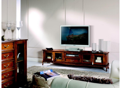Luxury Sideboard tv Wardrobe TV cabinet Design Italian Furniture Living room Wood Baroque Style