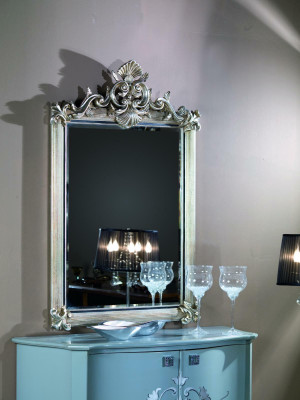 Designer Modern Large Mirror Wall mirror Real Wood Frame Hanging Mirror Luxury Furniture