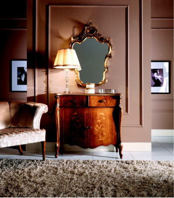 Luxury Italian Furniture Design Chest of drawers Wardrobe Brown Wood Furniture Style